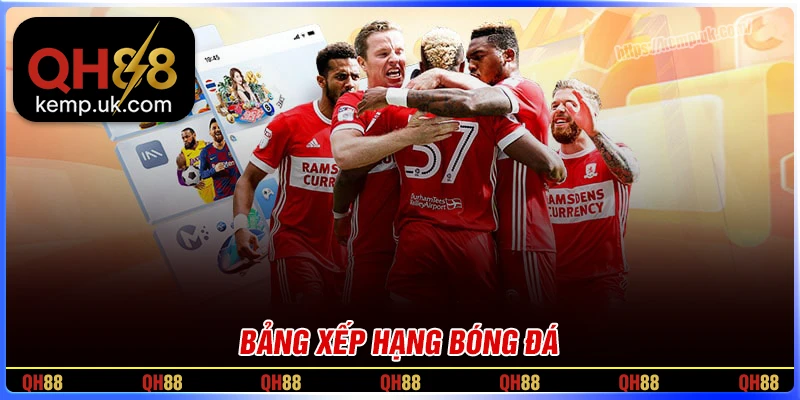 Bảng xếp hạng - Cập nhật BXH thể thao 24h hôm nay